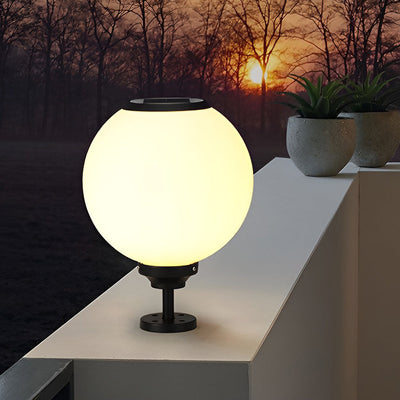 Hael Ball Three Step LED Aluminum Outdoor Post Caps Pillar Light