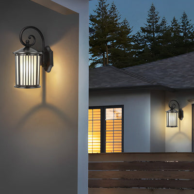 Joseph Striped Retro Aluminum Outdoor Wall Lights
