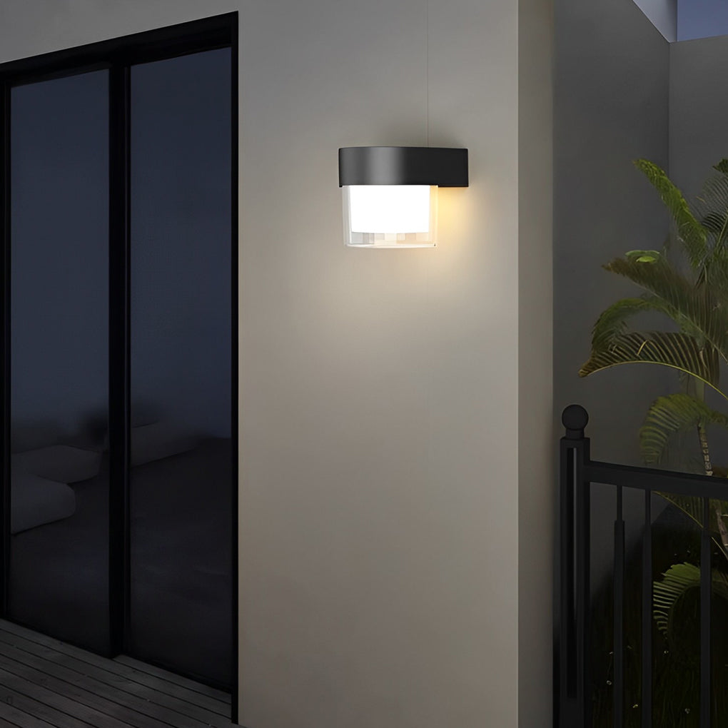 Philipa Square LED Minimalist Iron Outdoor Wall Lights