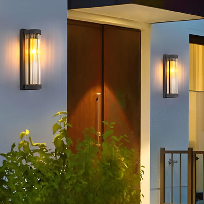 Denise Creative  LED Modern Solar Glass Outdoor Wall Lights