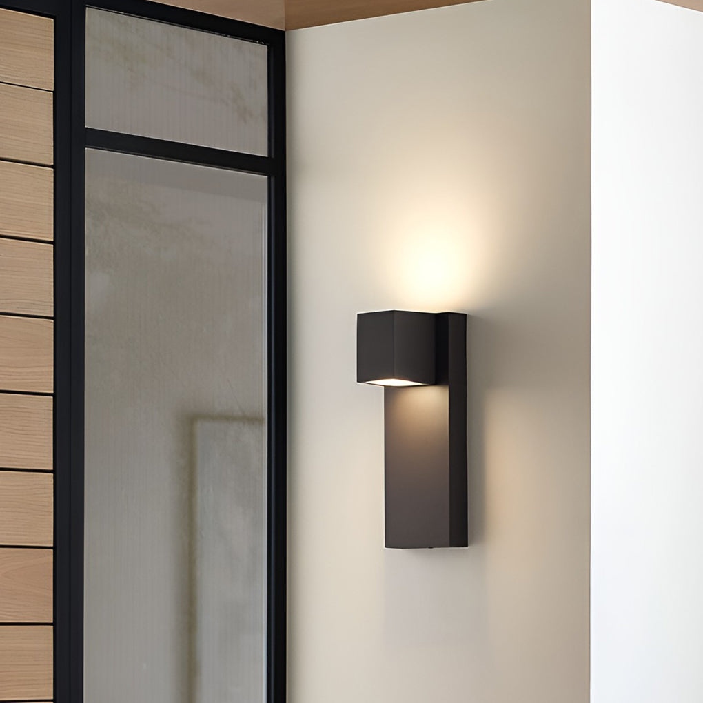 Eriny Square LED Modern Aluminum Outdoor Wall Sconce Light