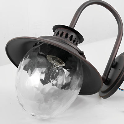 Quenby Creative LED Modern Glass Outdoor Wall Lamp