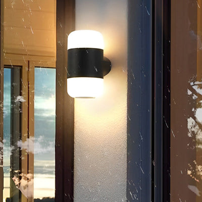Delht Round Modern Aluminum Outdoor Wall Lamp