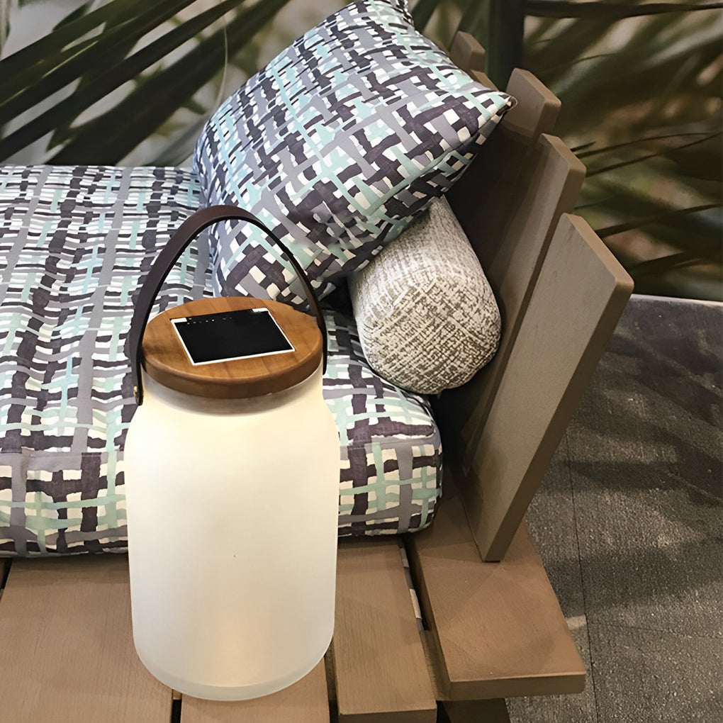 Lively Modern Portable Glass Outdoor Lawn Lights