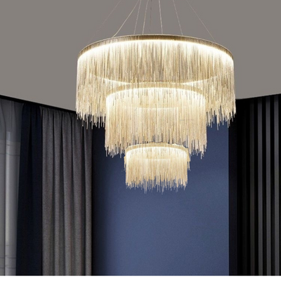 Arisha Tassel Chain Art Deco Pendant Light Living Room Hall - Neutral Decor