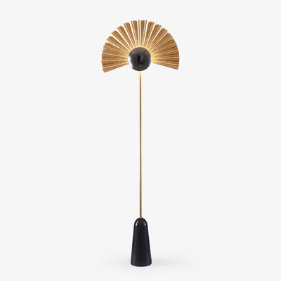 Solvaar Gilded Fan Floor Lamp