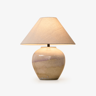 Gradient Hued Ceramic Jar Table Lamp