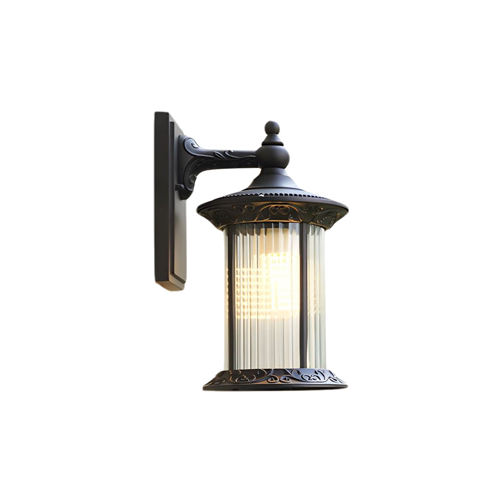 Silas Coffee Gold Vintage Aluminum Outdoor Wall Lights