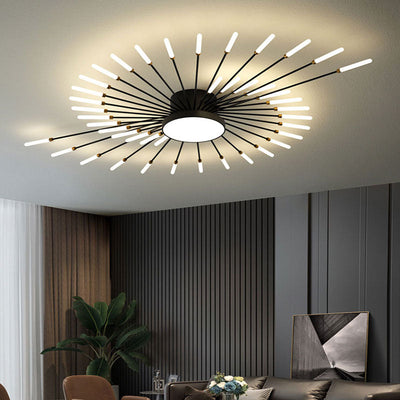 Arisha Modern Home Decoration Fireworks LED Ceiling Light - Neutral Decor