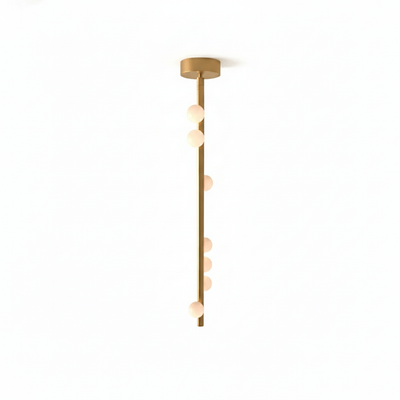 Miraview Brass Glass Drop Chandelier