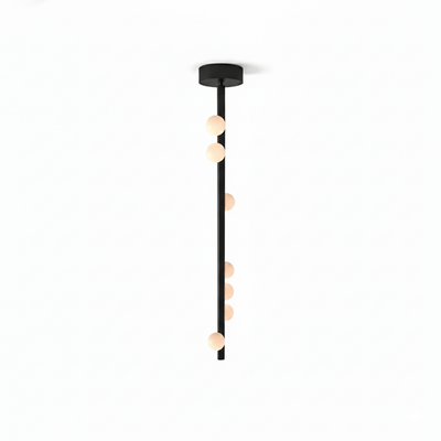 Miraview Brass Glass Drop Chandelier