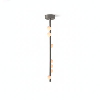 Miraview Brass Glass Drop Chandelier