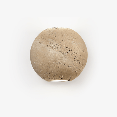 Travian Travertine Globe Wall Sconce