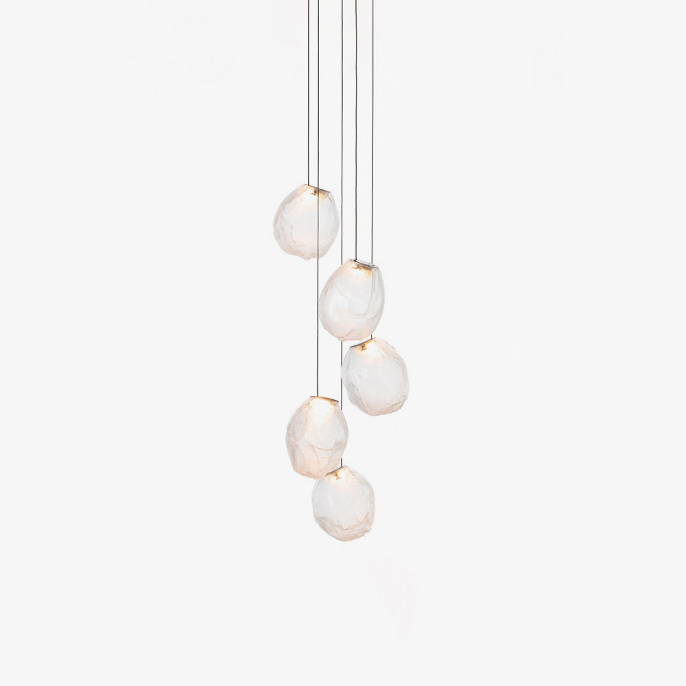 Celenelle Liquid Glass Stone Pendant Light