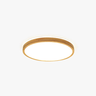 Muto Nordic Acrylic/Wood Flush Mount Ceiling Light Wood - Neutral Decor