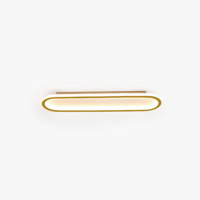 Arisha Minimalist Rectangular Flush Mount Ceiling Light - Neutral Decor
