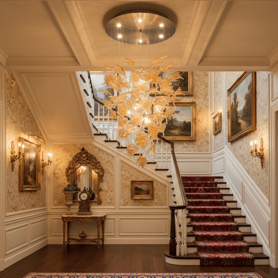Maple Canopy Crystal Chandelier
