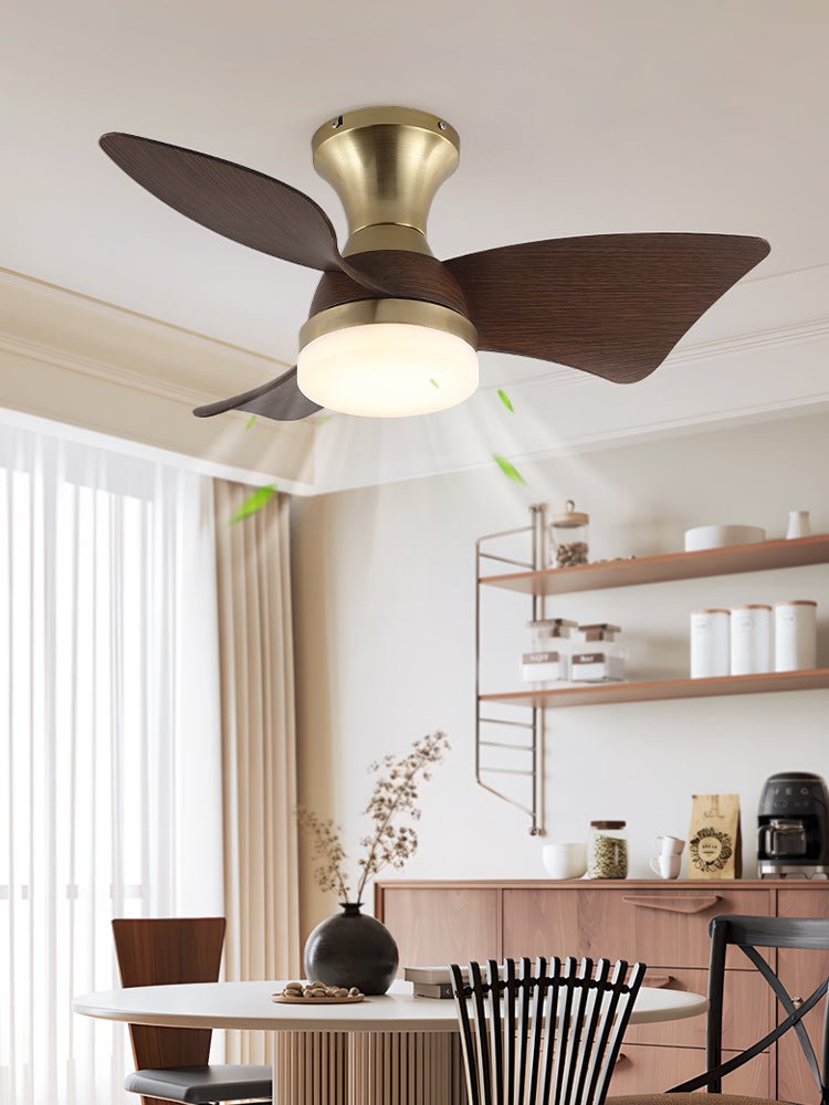 Aureon Modern Wood Ceiling Fan Light