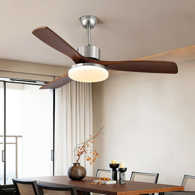 Alduira Modern Wood Ceiling Fan Light