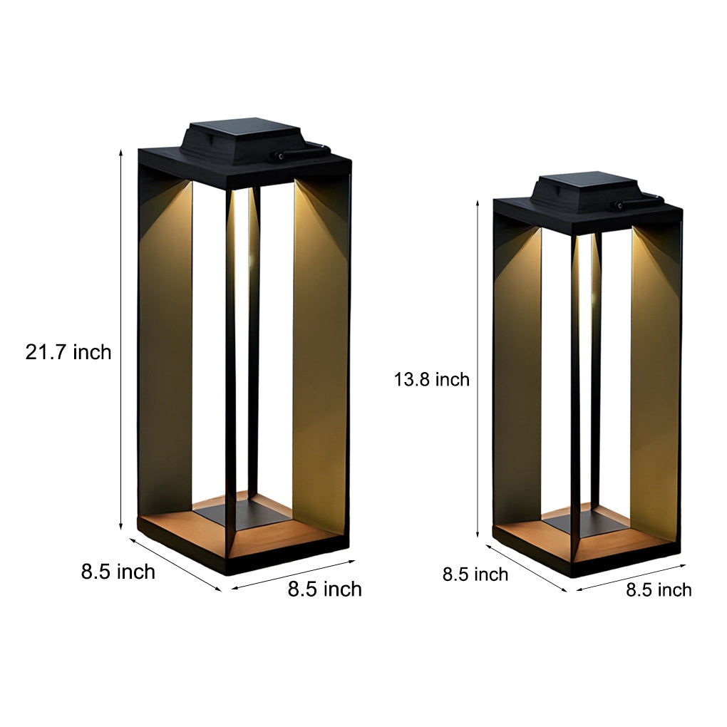 Huber Creative LED Modern Steel Outdoor Lawn Lights