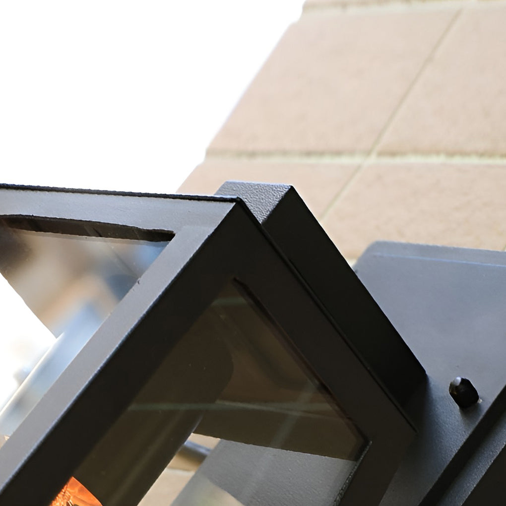 Larissa Trapezoidal LED Vintage Iron Outdoor Wall Light