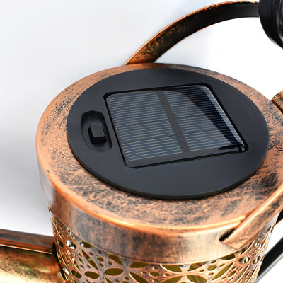 Liia Kettle LED Solar Unique Efficient Iron Outdoor Light