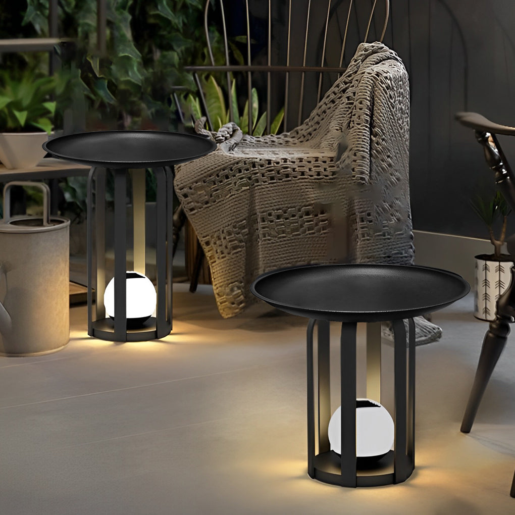 Trimx Classic Set of Iron Outdoor Table Floor Lamp
