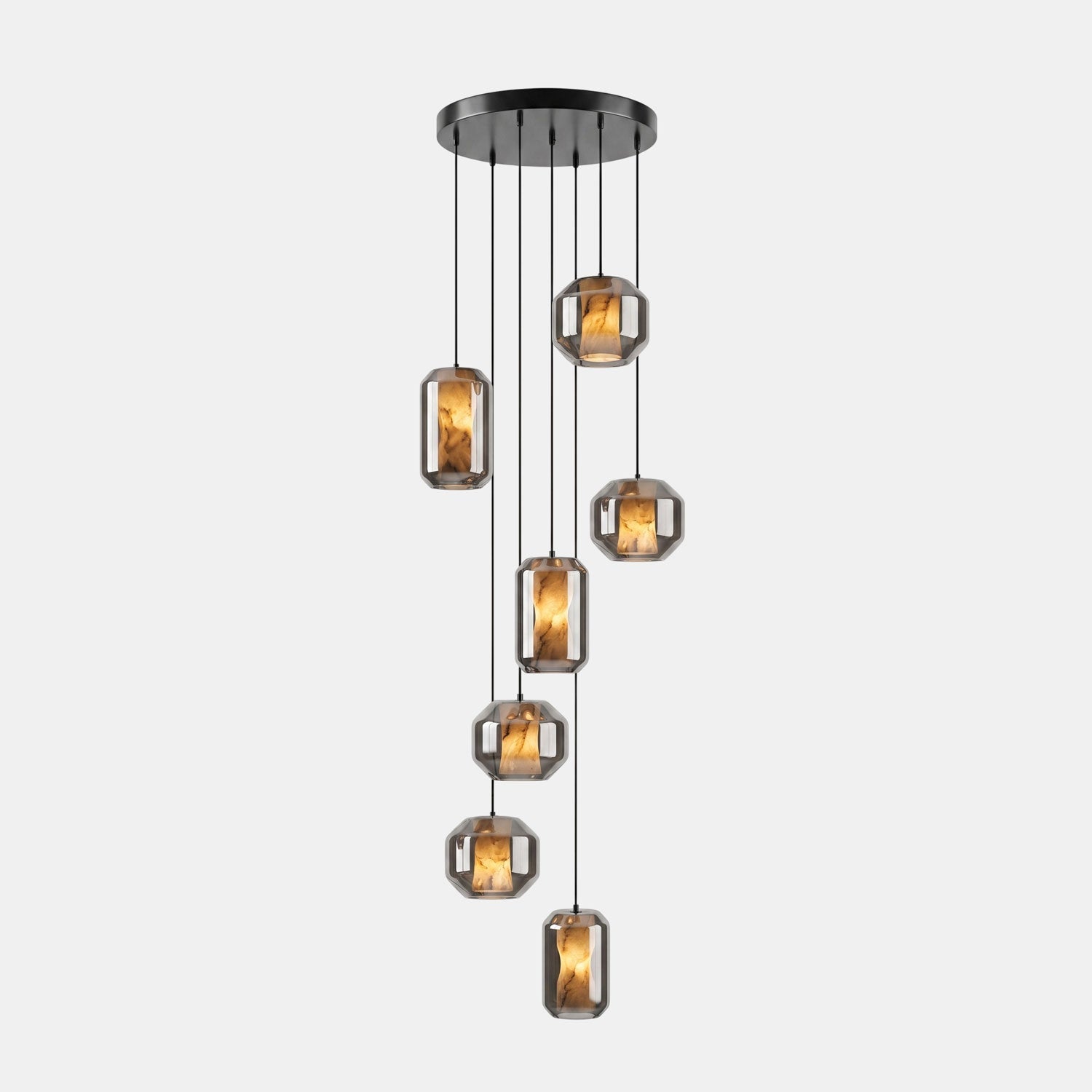 Edenborne Alabaster Glass Cylinder Pendant Light