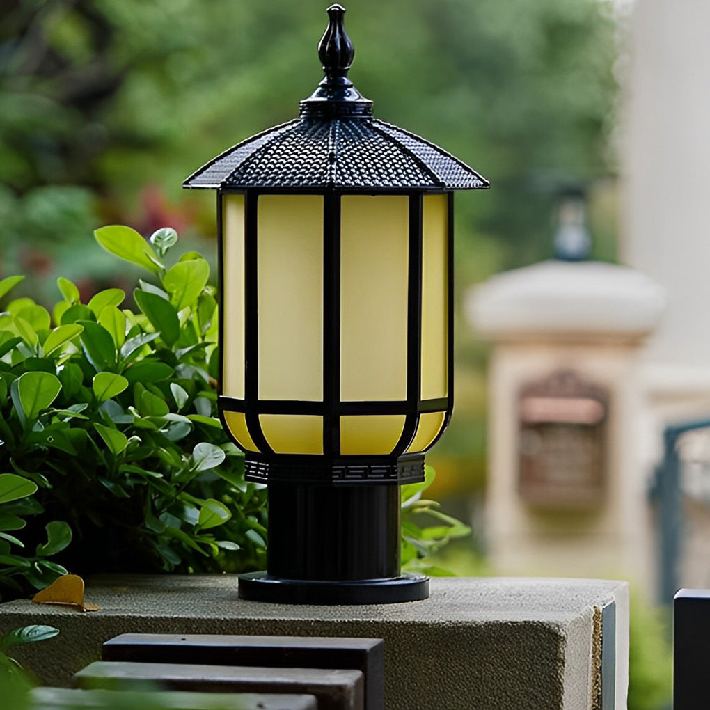 Vincent Retro Aluminum Outdoor Fence Post Lights