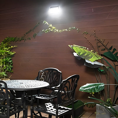 Edelin Rectangular LED Motion Sensor Steel Outdoor Wall Lamp