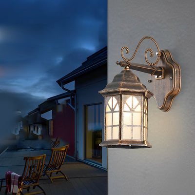 Blesed Retro LED Solar Aluminum Outdoor Wall Lamp