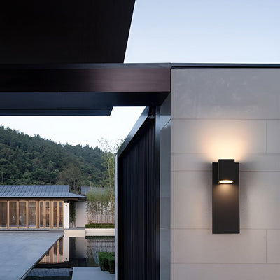 Eriny Square LED Modern Aluminum Outdoor Wall Sconce Light