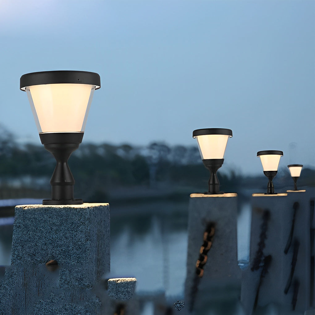 Nssia LED Modern Aluminum Outdoor Post Pillar Lights