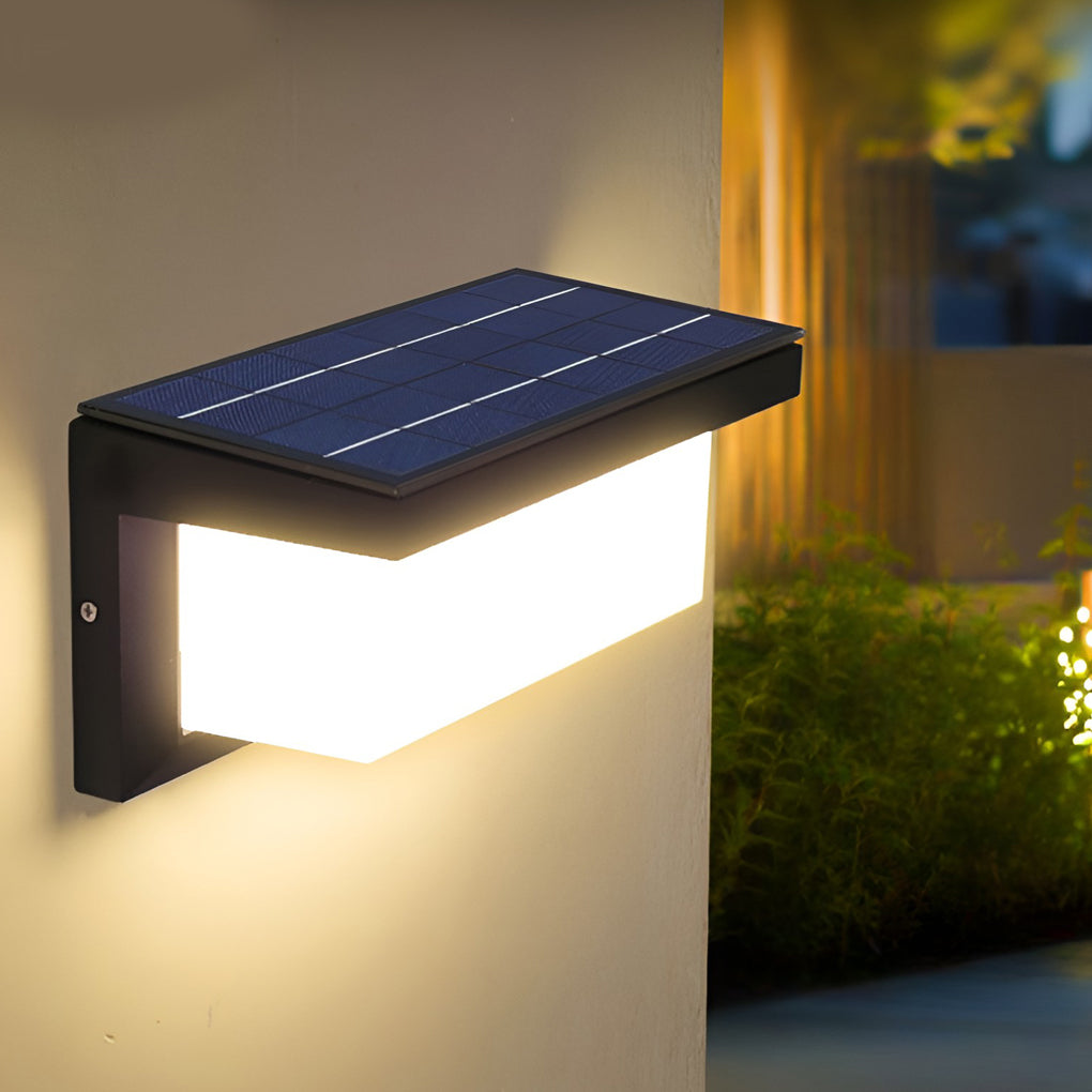 Luke Rectangle Control Induction Modern Aluminum Outdoor Sconces