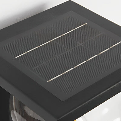 Serenay LED Modern Solar Glass Outdoor Wall Lights