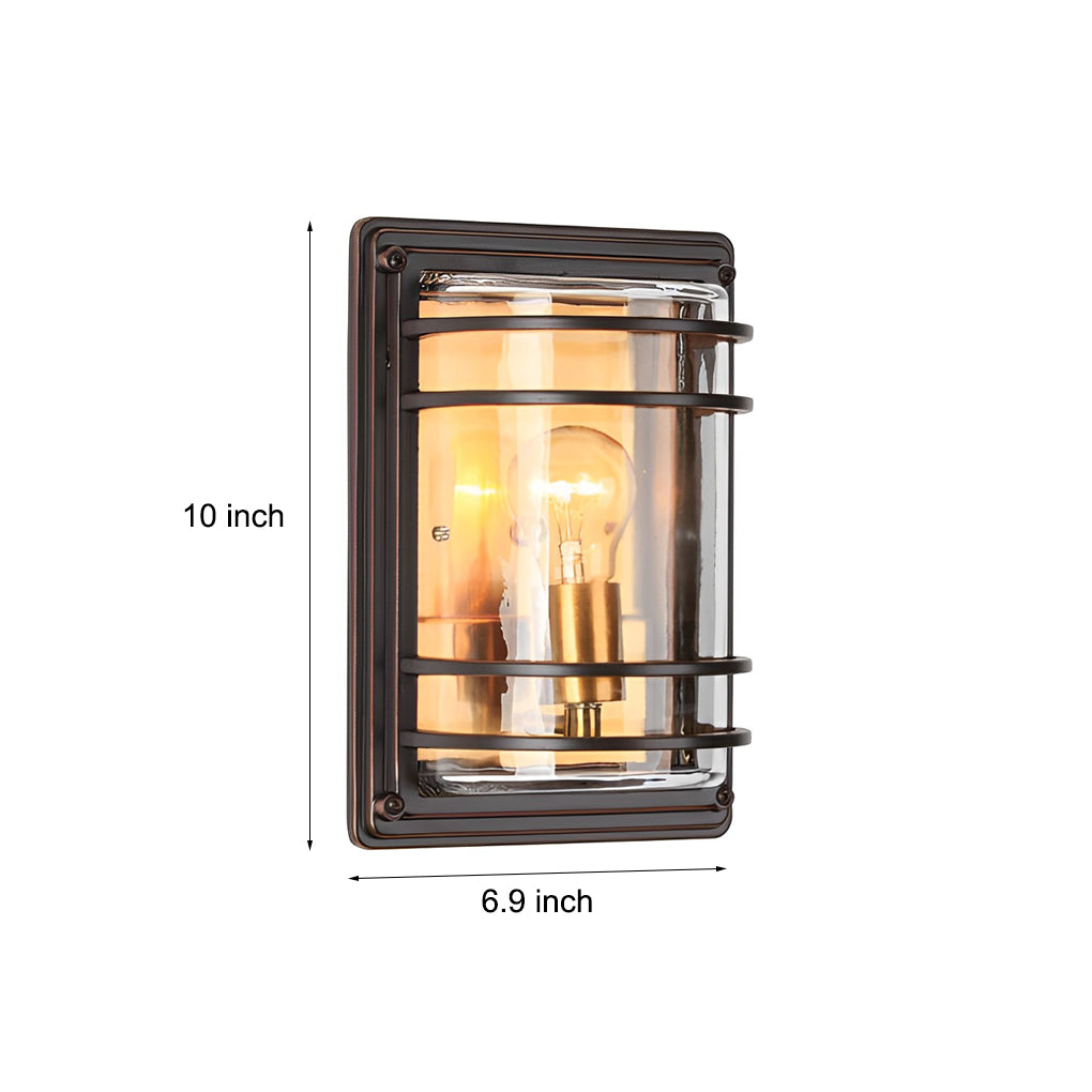 Lorelei Vintage Modern Aluminum  Outdoor Wall Light