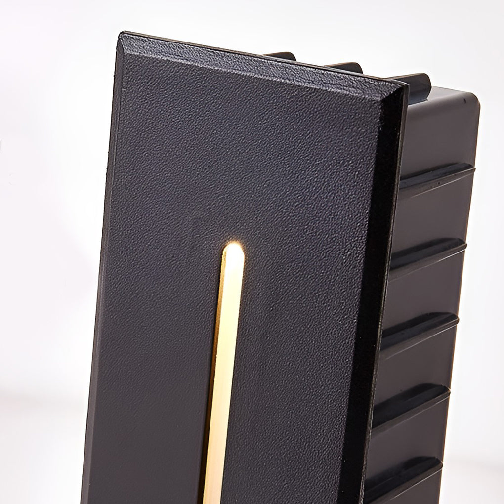 Kingly Industrial Rectangle Stair Aluminum Outdoor Wall Lights
