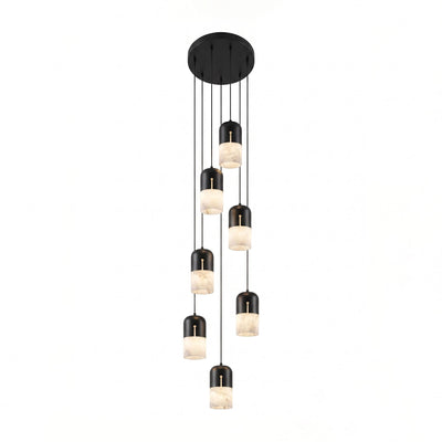 Silas Alabaster Duotone Capsule Pendant Lamp