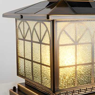 Octavia Classical LED Bronze Solar Outdoor Post Caps Lights