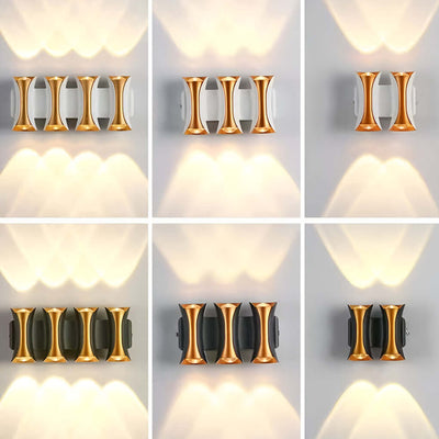 Phineas LED Modern Aluminum Outdoor Wall Sconce Light