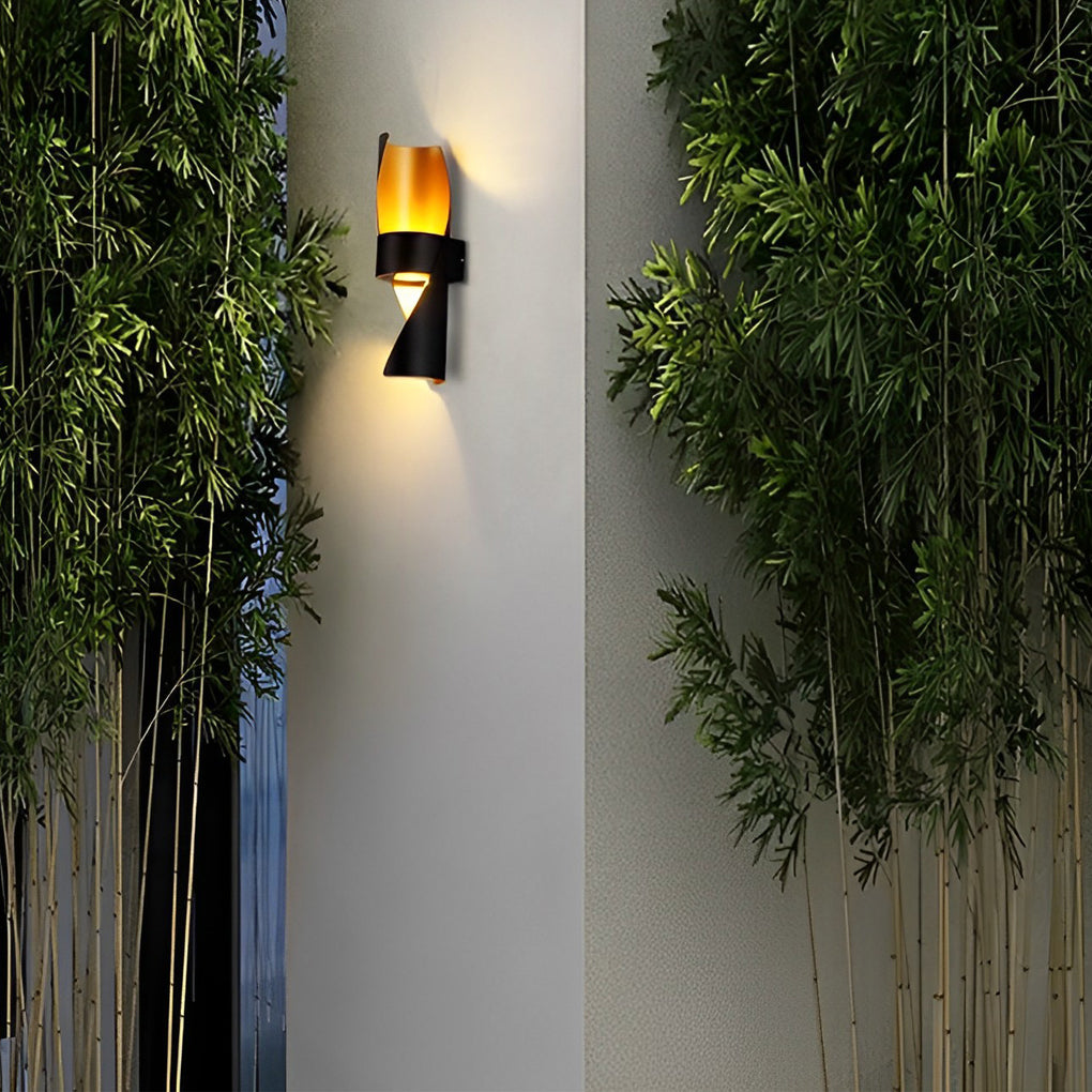 Wever Spiral Aluminum Outdoor Wall Mounted Light