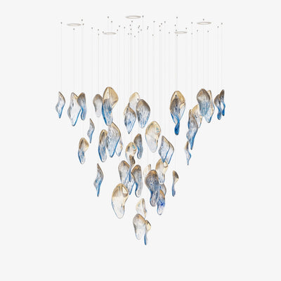 Asteria Wave Blown  Glass Customize Chandelier