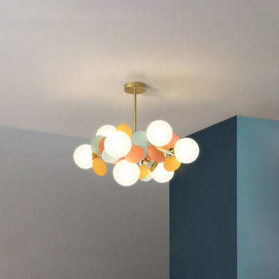 Aria Multicolored Flower Branch Chandelier Living Room - Neutral Decor