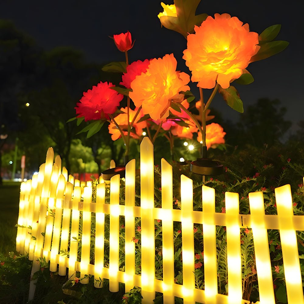 Estran Wave-Shaped Solar PP Outdoor Fence Light