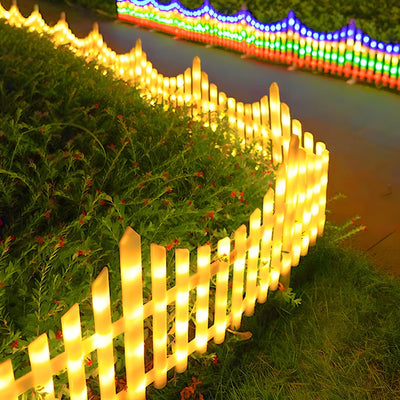 Estran Wave-Shaped Solar PP Outdoor Fence Light