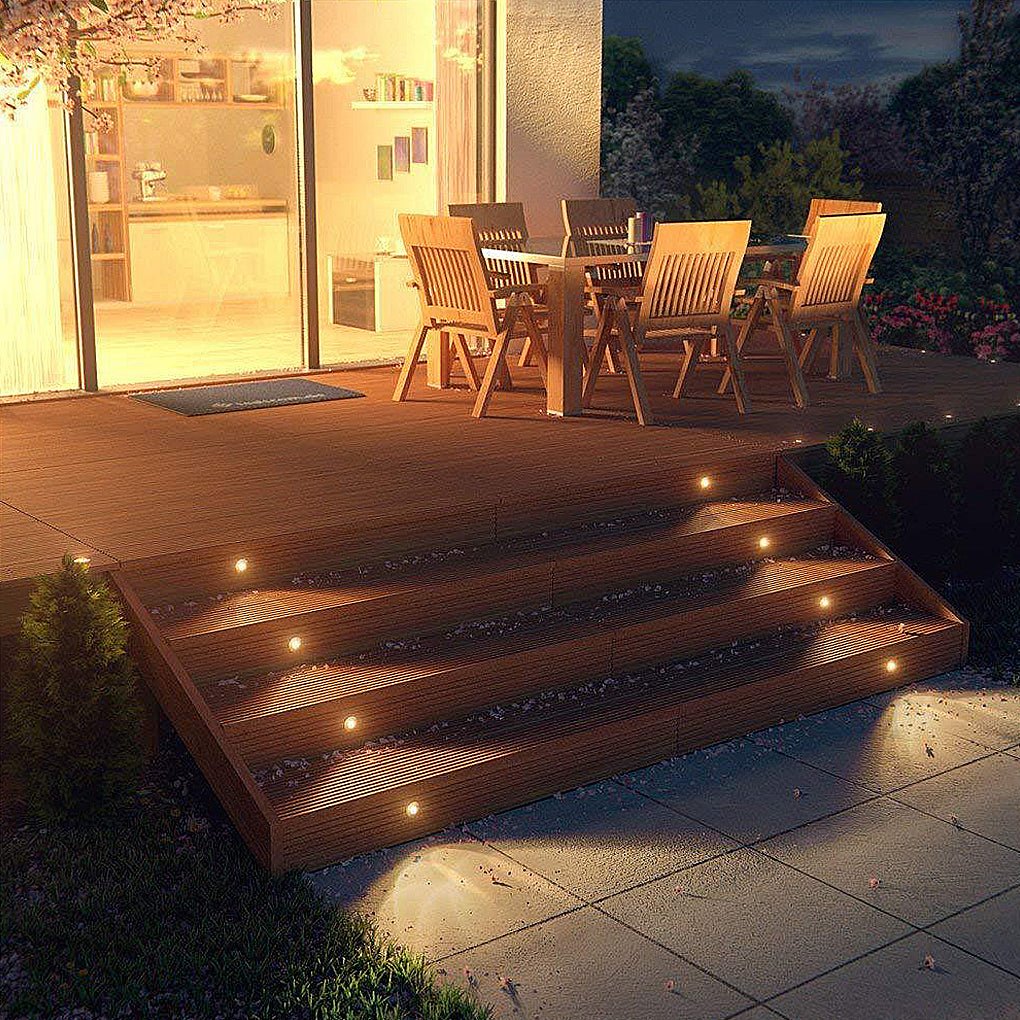 Harmony In-Ground Decks and Steps Metal Wall Lights