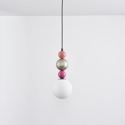 Eshaisra Nordic Art Round Balls Stacking Glass Pendant Lamp