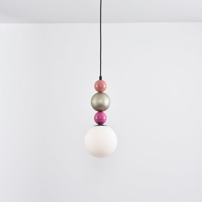 Eshaisra Nordic Art Round Balls Stacking Glass Pendant Lamp