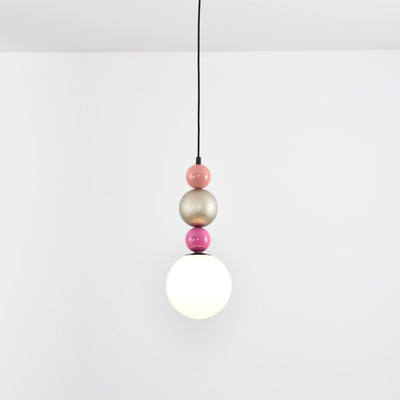 Eshaisra Nordic Art Round Balls Stacking Glass Pendant Lamp