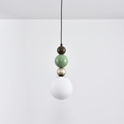 Eshaisra Nordic Art Round Balls Stacking Glass Pendant Lamp
